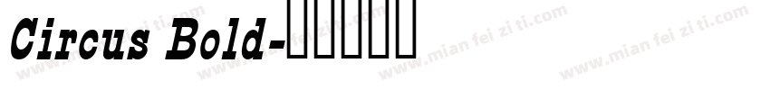 Circus Bold字体转换
